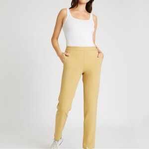 Kit And Ace Go To Pant Size 14 Muted Ochre Yellow